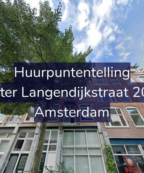 Foto gevel Huurpuntentelling voor Pieter Langendijkstraat 20-2, Amsterdam