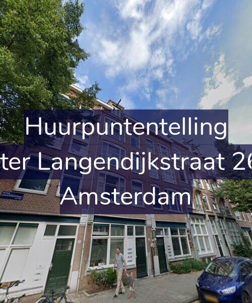 Foto gevel Huurpuntentelling voor Pieter Langendijkstraat 26-1, Amsterdam