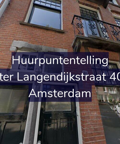 Foto gevel Huurpuntentelling voor Pieter Langendijkstraat 40-H, Amsterdam