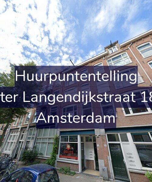 Foto gevel Huurpuntentelling voor Pieter Langendijkstraat 18-1, Amsterdam
