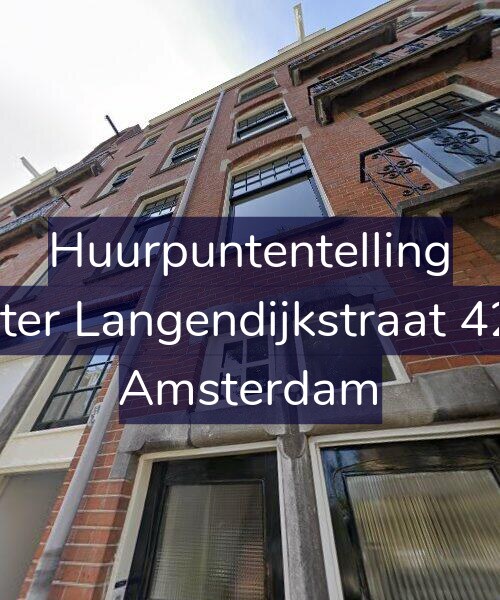 Foto gevel Huurpuntentelling voor Pieter Langendijkstraat 42-3, Amsterdam
