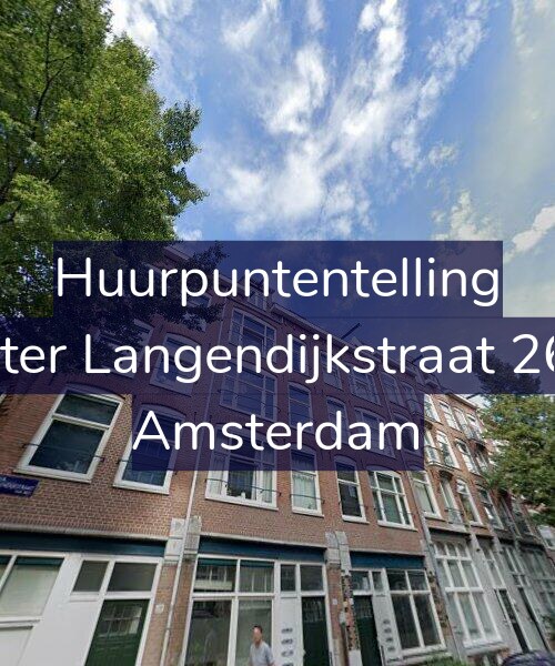 Foto gevel Huurpuntentelling voor Pieter Langendijkstraat 26-3, Amsterdam