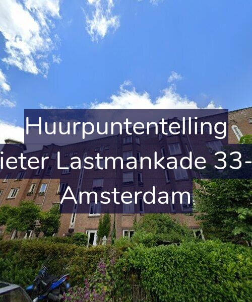 Foto gevel Huurpuntentelling voor Pieter Lastmankade 33-3, Amsterdam