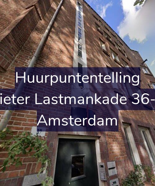 Foto gevel Huurpuntentelling voor Pieter Lastmankade 36-1, Amsterdam
