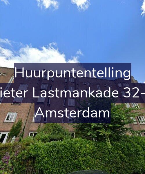 Foto gevel Huurpuntentelling voor Pieter Lastmankade 32-1, Amsterdam