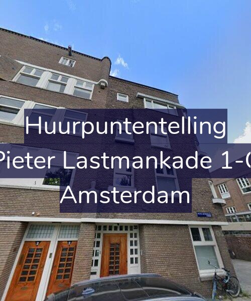 Foto gevel Huurpuntentelling voor Pieter Lastmankade 1-C, Amsterdam