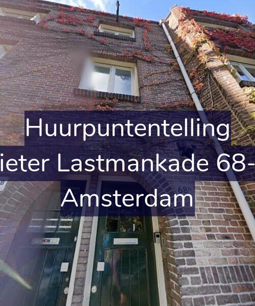 Foto gevel Huurpuntentelling voor Pieter Lastmankade 68-1, Amsterdam