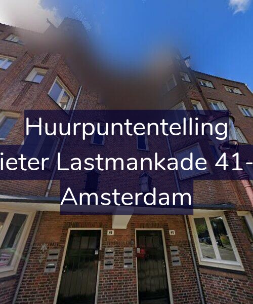 Foto gevel Huurpuntentelling voor Pieter Lastmankade 41-1, Amsterdam