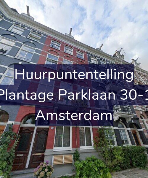 Foto gevel Huurpuntentelling voor Plantage Parklaan 30-1, Amsterdam