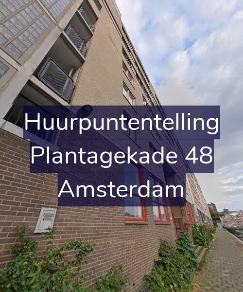 Foto gevel Huurpuntentelling voor Plantagekade 48, Amsterdam