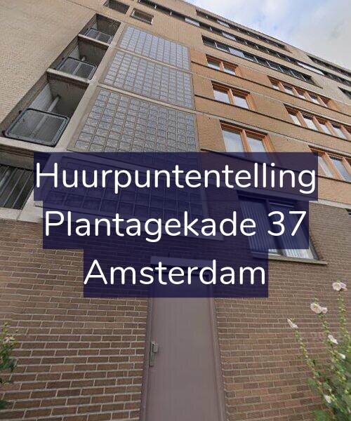 Foto gevel Huurpuntentelling voor Plantagekade 37, Amsterdam