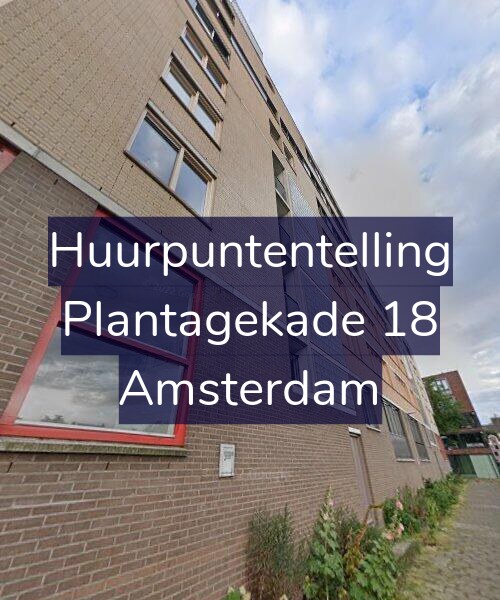 Foto gevel Huurpuntentelling voor Plantagekade 18, Amsterdam