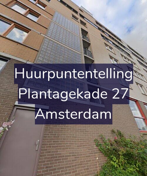 Foto gevel Huurpuntentelling voor Plantagekade 27, Amsterdam