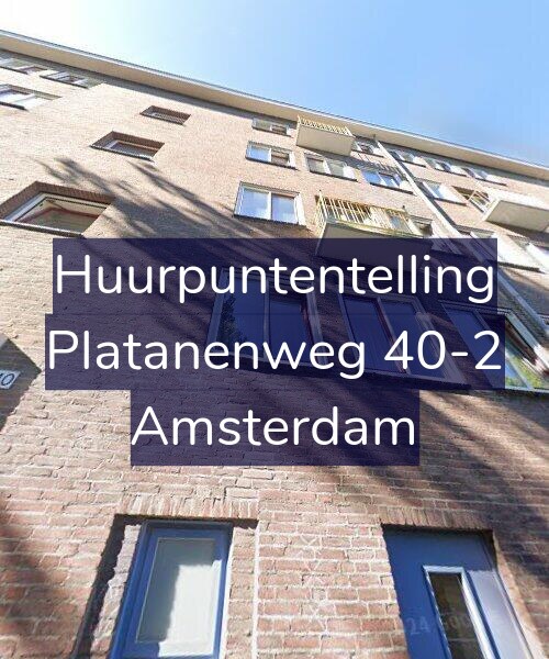 Foto gevel Huurpuntentelling voor Platanenweg 40-2, Amsterdam
