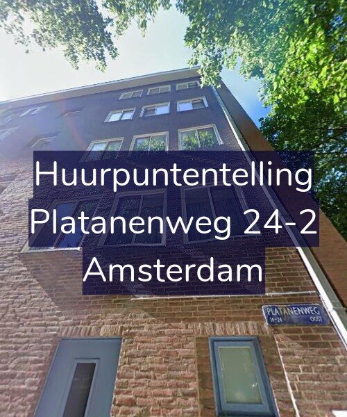 Foto gevel Huurpuntentelling voor Platanenweg 24-2, Amsterdam