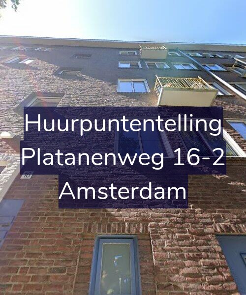 Foto gevel Huurpuntentelling voor Platanenweg 16-2, Amsterdam