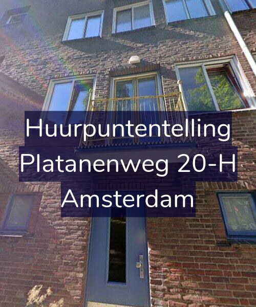 Foto gevel Huurpuntentelling voor Platanenweg 20-H, Amsterdam