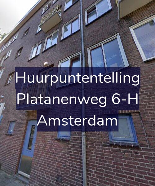 Foto gevel Huurpuntentelling voor Platanenweg 6-H, Amsterdam