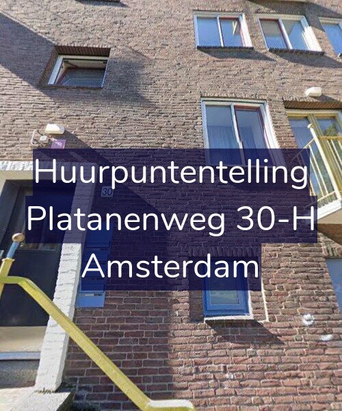 Foto gevel Huurpuntentelling voor Platanenweg 30-H, Amsterdam