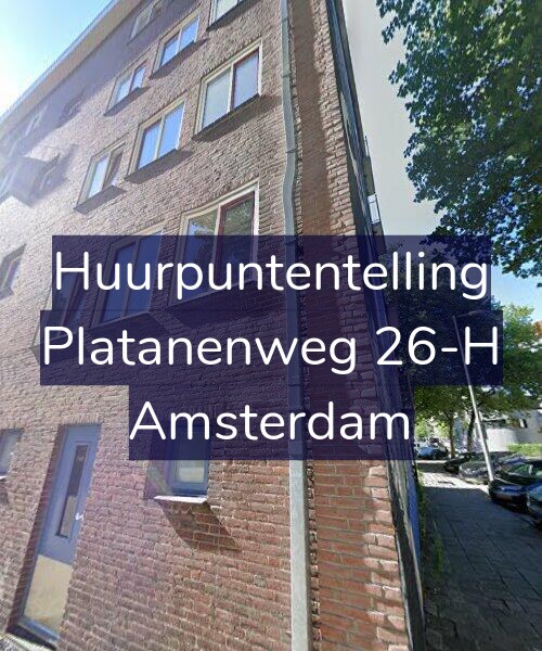 Foto gevel Huurpuntentelling voor Platanenweg 26-H, Amsterdam