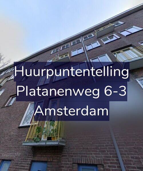 Foto gevel Huurpuntentelling voor Platanenweg 6-3, Amsterdam