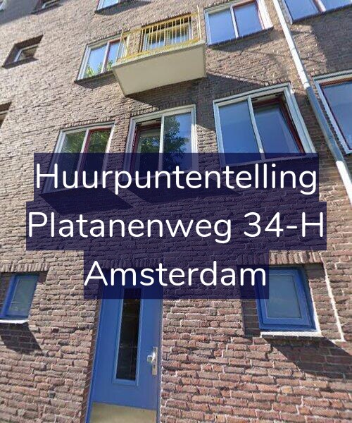 Foto gevel Huurpuntentelling voor Platanenweg 34-H, Amsterdam