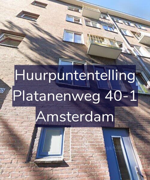Foto gevel Huurpuntentelling voor Platanenweg 40-1, Amsterdam