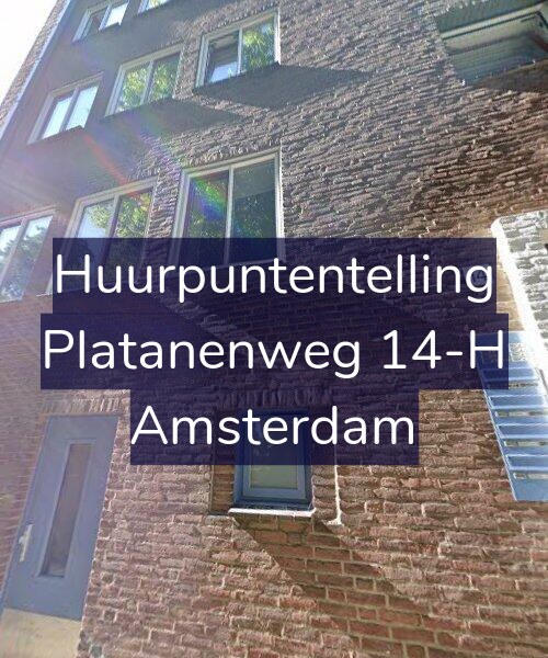 Foto gevel Huurpuntentelling voor Platanenweg 14-H, Amsterdam