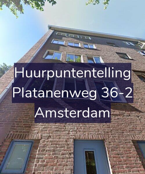 Foto gevel Huurpuntentelling voor Platanenweg 36-2, Amsterdam
