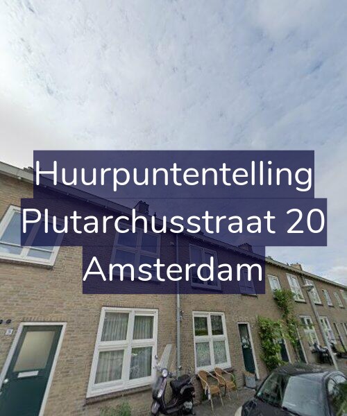 Foto gevel Huurpuntentelling voor Plutarchusstraat 20, Amsterdam