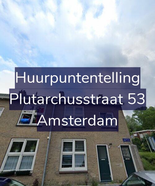 Foto gevel Huurpuntentelling voor Plutarchusstraat 53, Amsterdam