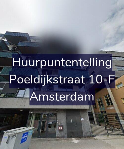 Foto gevel Huurpuntentelling voor Poeldijkstraat 10-F, Amsterdam