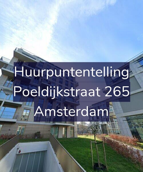 Foto gevel Huurpuntentelling voor Poeldijkstraat 265, Amsterdam