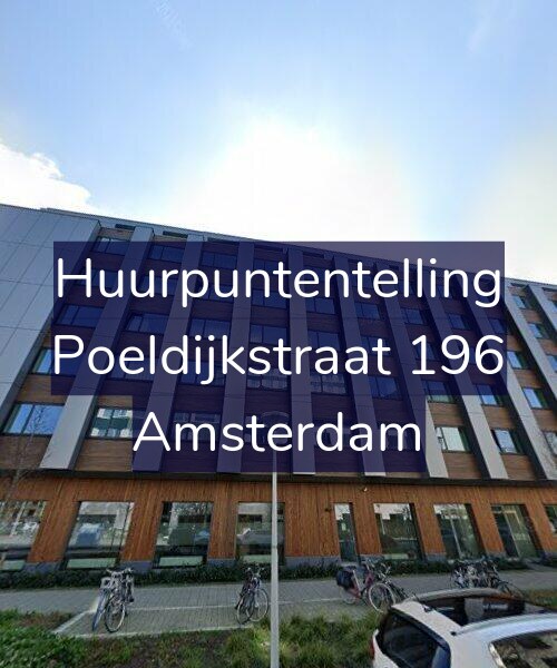 Foto gevel Huurpuntentelling voor Poeldijkstraat 196, Amsterdam