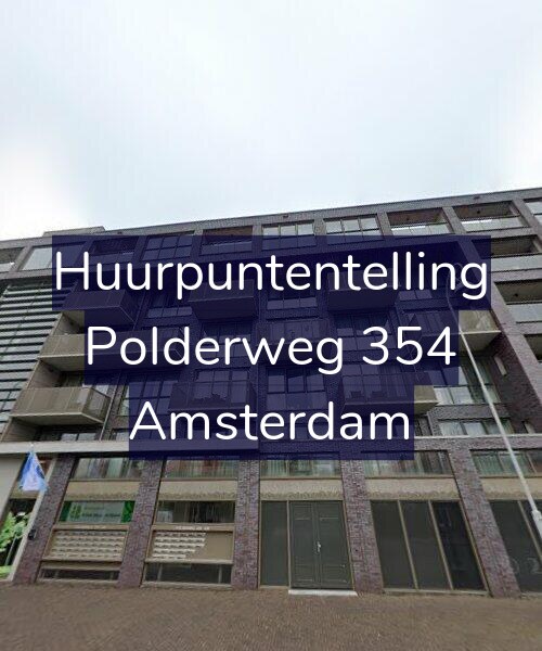 Foto gevel Huurpuntentelling voor Polderweg 354, Amsterdam