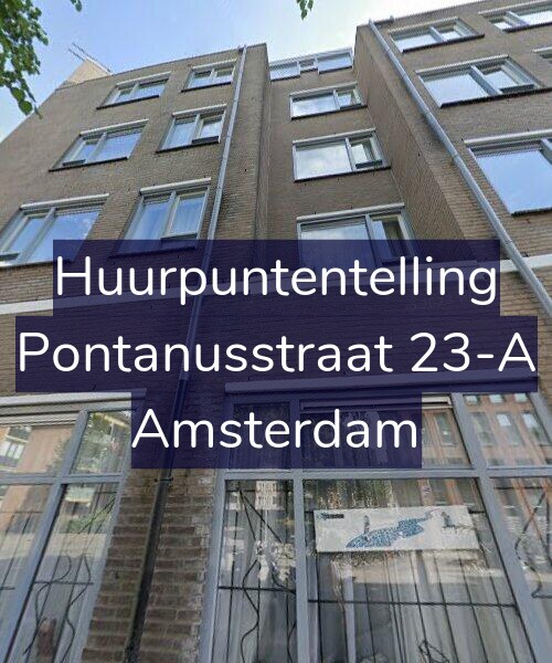 Foto gevel Huurpuntentelling voor Pontanusstraat 23-A, Amsterdam