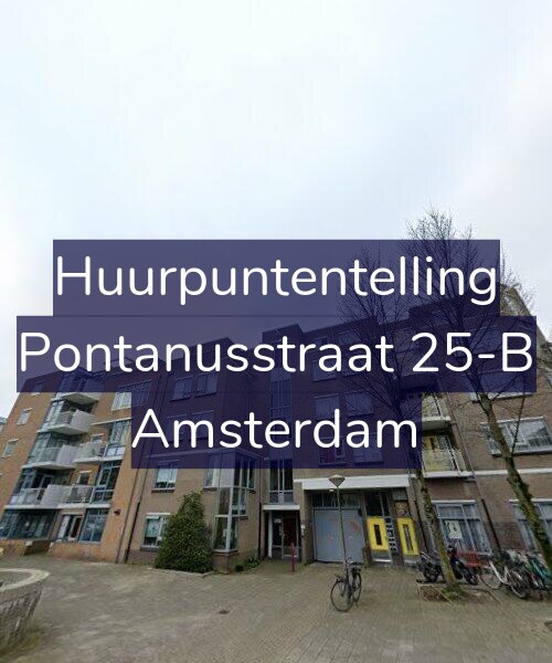 Foto gevel Huurpuntentelling voor Pontanusstraat 25-B, Amsterdam