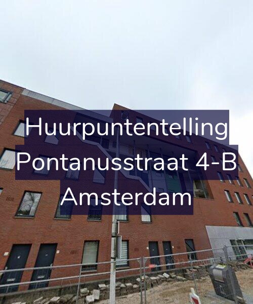 Foto gevel Huurpuntentelling voor Pontanusstraat 4-B, Amsterdam