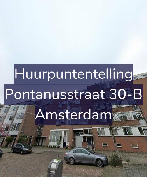 Foto gevel Huurpuntentelling voor Pontanusstraat 30-B, Amsterdam