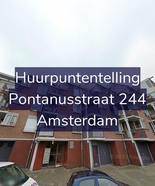 Foto gevel Huurpuntentelling voor Pontanusstraat 244, Amsterdam