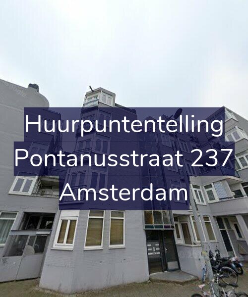 Foto gevel Huurpuntentelling voor Pontanusstraat 237, Amsterdam