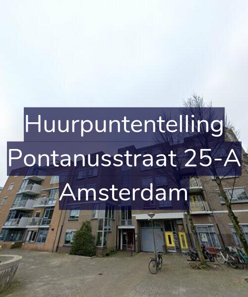 Foto gevel Huurpuntentelling voor Pontanusstraat 25-A, Amsterdam