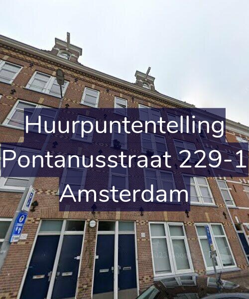 Foto gevel Huurpuntentelling voor Pontanusstraat 229-1, Amsterdam
