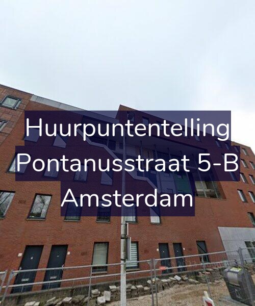Foto gevel Huurpuntentelling voor Pontanusstraat 5-B, Amsterdam