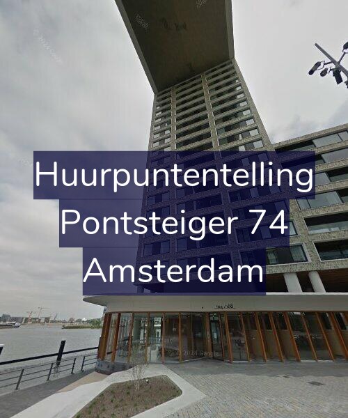 Foto gevel Huurpuntentelling voor Pontsteiger 74, Amsterdam