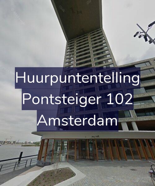 Foto gevel Huurpuntentelling voor Pontsteiger 102, Amsterdam
