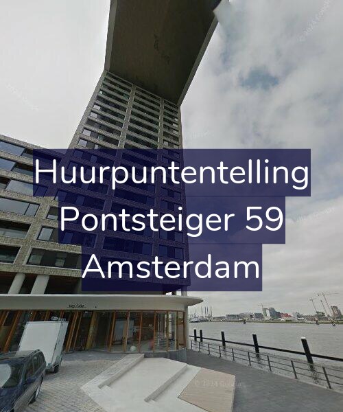 Foto gevel Huurpuntentelling voor Pontsteiger 59, Amsterdam