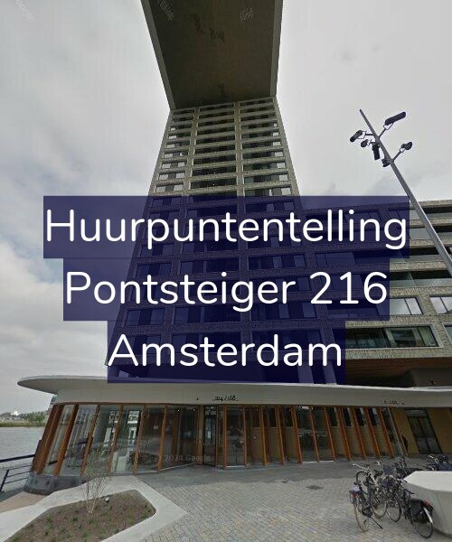Foto gevel Huurpuntentelling voor Pontsteiger 216, Amsterdam