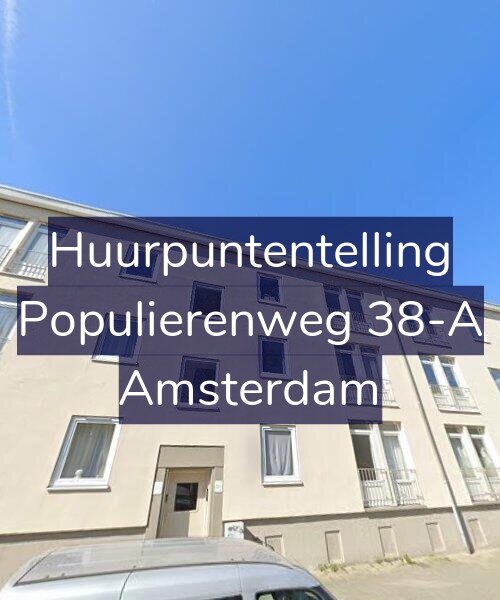 Foto gevel Huurpuntentelling voor Populierenweg 38-A, Amsterdam