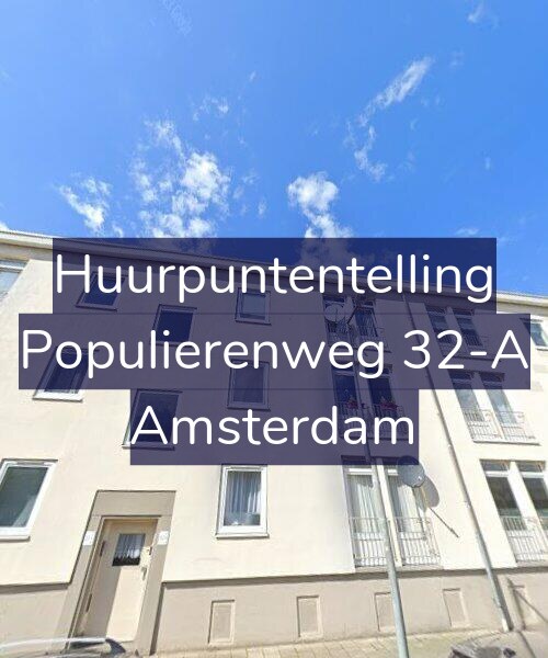 Foto gevel Huurpuntentelling voor Populierenweg 32-A, Amsterdam